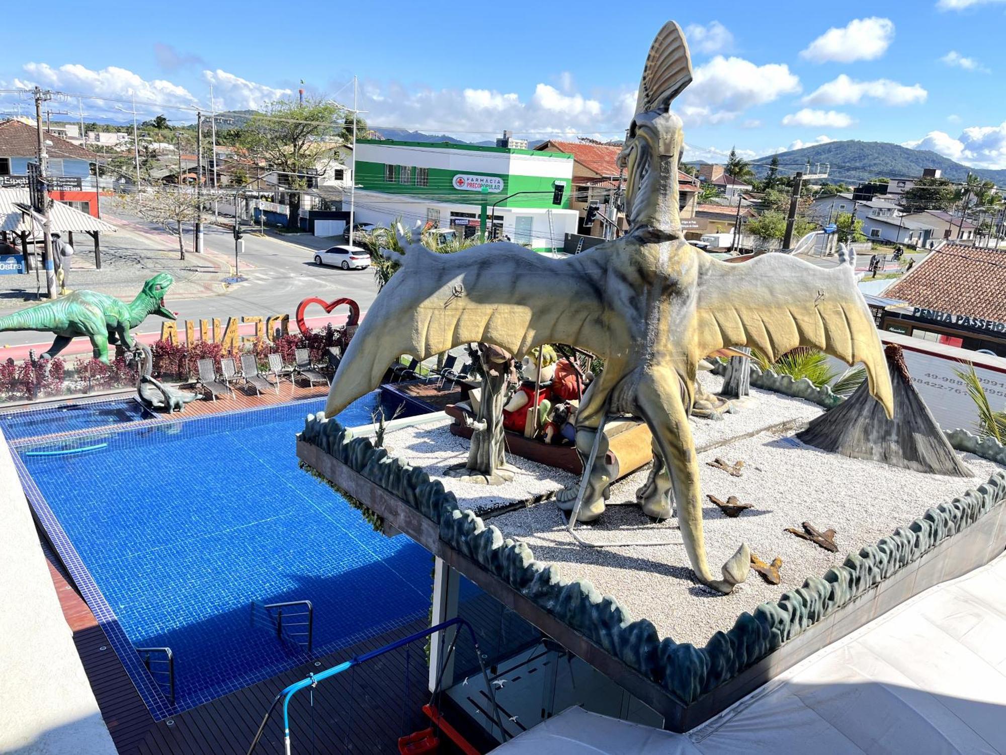 Hotel Recanto Dos Dinossauros Penha  Exteriör bild